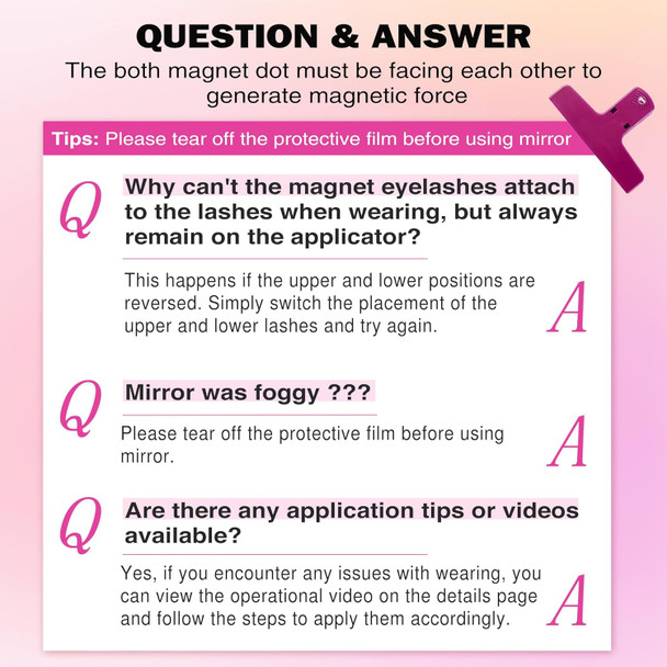 Focipeysa Magnetic Eyelashes Kit With Applicator Manga Magnetic Lashes Natural Look, Cat Eye Magnetic Eyelash, No Glue No Eyeliner Needed Easy To Wear And Remove Reusable Magnetic Strip Lash