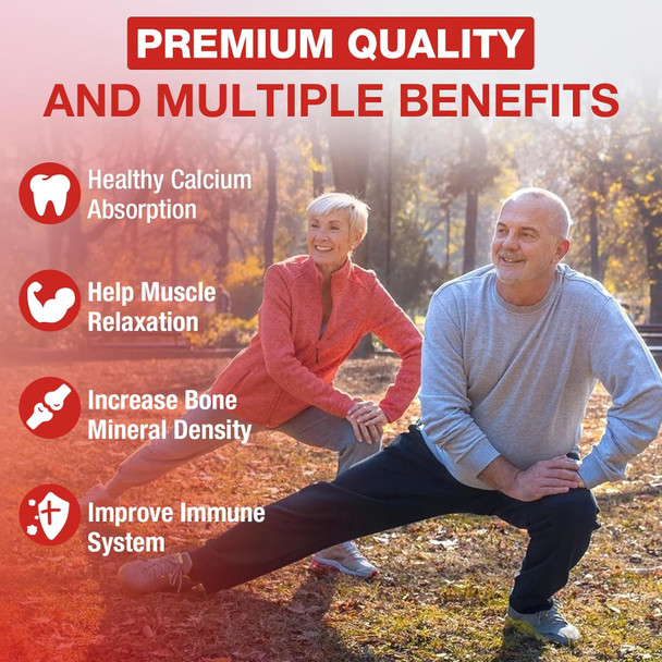 Calcium Citrate Gummies - 1200 Mg Calcium Gummies With Magnesium Zinc Vitamins - Calcium Chews For Bone, Muscle, Joints, Immune Support, High Absorption Calcium Supplements For Women & Men 2 Packs