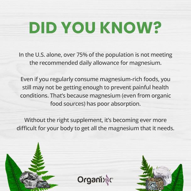 Organixx Magnesium Glycinate Supplement For Support Sleep, Muscle & Heart Health, 7 Type Magnesium Complex With Vitamin B6, Manganese Citrate, Gluten Free, Vegan, Non Gmo, High Absorption, 60 Capsules