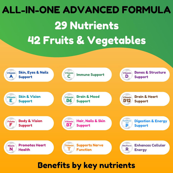 Halal Multivitamins For Women, Men & Adults, 30 Servings  Iron, Vitamin A, B6, B12, Biotin, Niacin, C, D3, E, Zinc, Calcium, Folic Acid, Coq10  Halal Vitamins