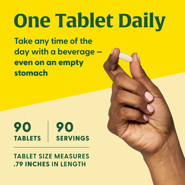 Megafood Vitamin D3 1000 Iu (25 Mcg) - Vitamin D Supplements With Real Food, Immune Support, Supports Bones, Teeth & Muscles, Vegetarian, Gluten-Free, Non-Gmo, Kosher – 90 Tablets, 90 Servings