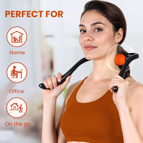 Gideon™ Neck And Shoulder Therapeutic Self-Massage Tool Dual Trigger Point Deep Tissue Massage