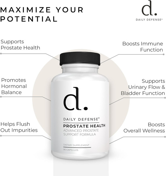 Prostate Health Supplements For Men - Prostate Supplements With Saw Palmetto Powder, Vitamin E, Zinc, Mushrooms, Pumpkin Seed - Prostate Support Dietary Supplement For Men, 90 Ct