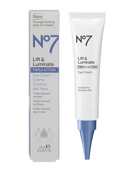 No7 Lift & Luminate Triple Action Eye Cream - .5oz