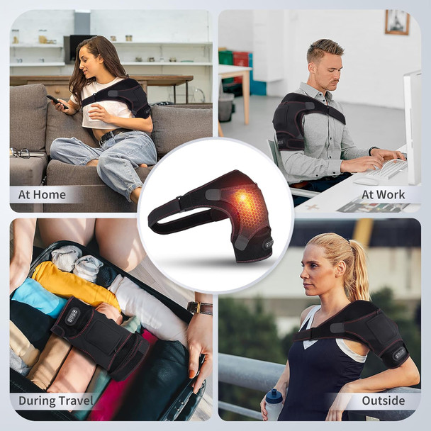 Shoulder Massager, Neck And Shoulder Massager, Shoulder Massager With Heat, Shoulder Heating Pad With Massage, Portable For Travel, Hsa Store Eligible Items, Fsa Eligible Items Only List