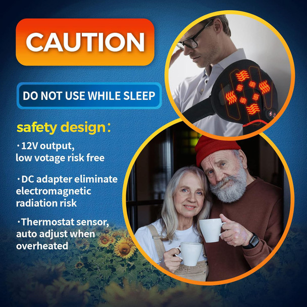 Sticro Shoulder Heating Pad Massager For Pain Relief, Vibration Massage Heated Wrap Braces For Left Right Frozen Shoulder, Rotator Cuff Injury, Arthritis For Men Woman - S/M/L