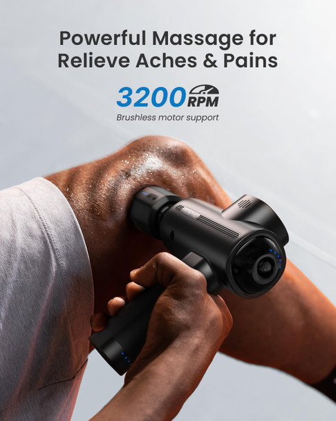 Renpho Thermacool Massage Gun Deep Tissue With Heat And Cold Head, Fsa Hsa Eligible, Valentine Gifts, Handheld Muscle Massager Gun With Carry Case, Body Masajeador For Men Women, Active Heat