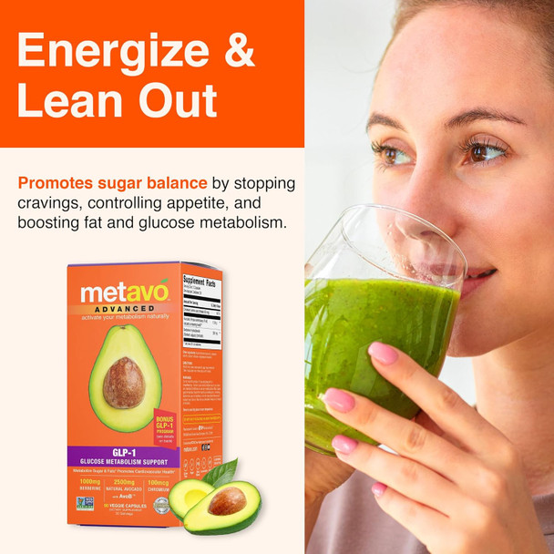 Advanced Glp-1 Metabolism Support – Boost Metabolism, Manage Glucose Spikes, & Enhance Energy – 90 Easy To Swallow Capsules
