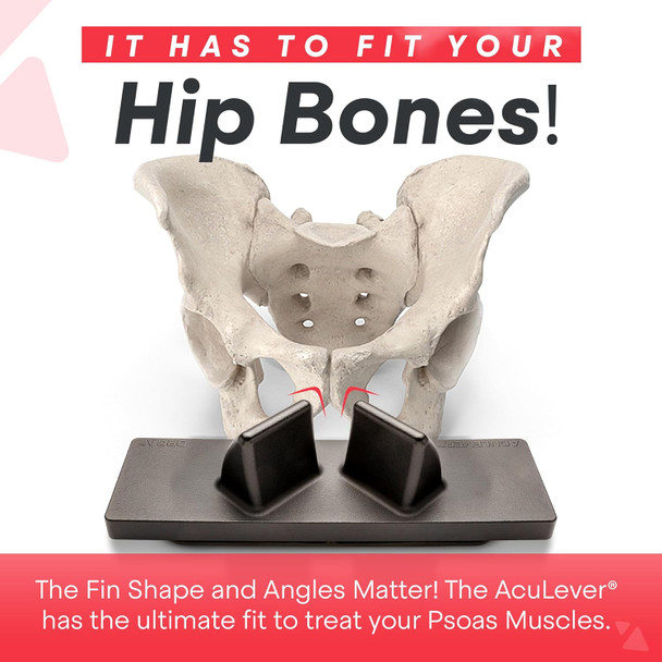Psoas Muscle Release Tool - Deep Tissue Massager, Stretcher And Acupressure Reflexology For Back Pain, Scar Tissue Adhesion, Trigger Point Piriformis Syndrome & Sciatica Relief