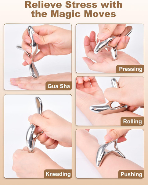 Lifechill Deep Tissue Massage Tool For Trigger Point Massage & Gua Sha, Muscle Scraper Tool For Full Body Pain Relief, Thumb Saver Acupressure Tool, Fsa Hsa Eligible