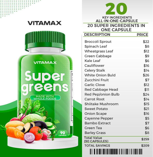 Super Fruit And Vegetable Supplements – Organic Whole Superfood Vitamins & Minerals – 90 Veggie And 90 Fruit Capsules For Women, Men, And Kids - Soy – Made In The Usa