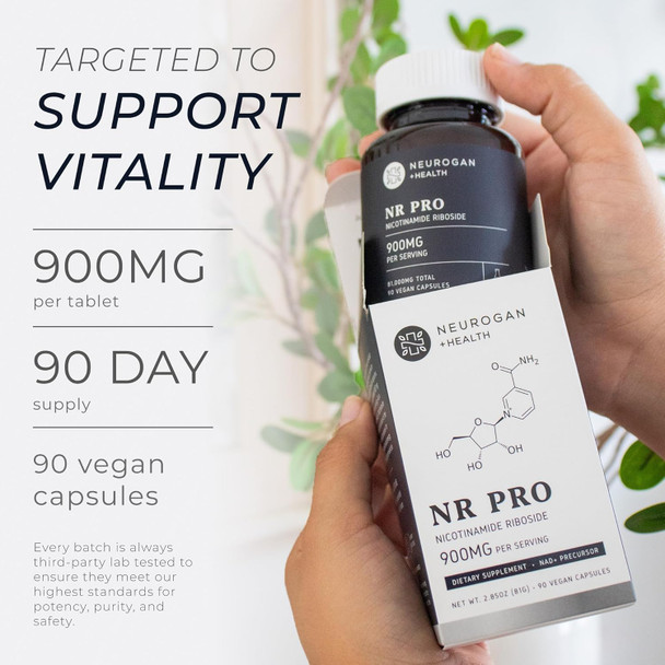 Nicotinamide Riboside Nr Pro Capsules  900Mg Each, 90Ct. Nad+ & Nadh Precursor  Cellular Energy, Dna Wellness, Supports Healthy Aging