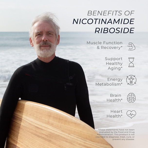 Nicotinamide Riboside Nr Pro Capsules  900Mg Each, 90Ct. Nad+ & Nadh Precursor  Cellular Energy, Dna Wellness, Supports Healthy Aging