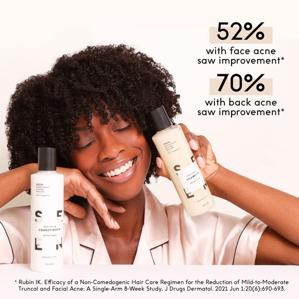 Seen Shampoo & Conditioner, Fragrance - Non-Comedogenic & Sulfate-Hair Shampoo & Conditioner- Safe For Sensitive, Eczema Prone Skin