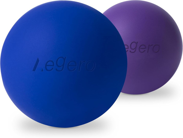 Massage Lacrosse Balls For Myofascial Release,Yoga Deep Tissue Massage,Trigger Point Therapy And Foot Plantar Fasciitis,Muscle Soreness Massager Ball (2Pack,Deep Blue And Purple)
