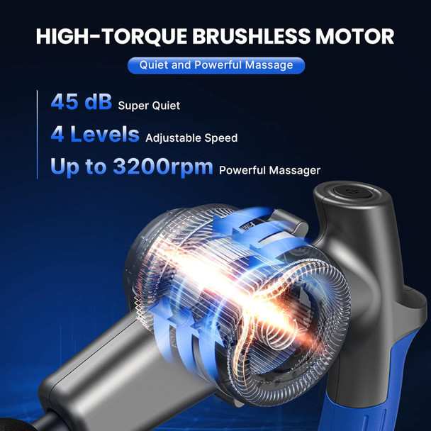 Renpho R4 Massage Gun With Adjustable Arm, Deep Tissue Massager Gun Massage Back, Percussion Muscle Massage Gun For Athletes, Portable Electric Sport Massager, Fsa And Hsa Eligible