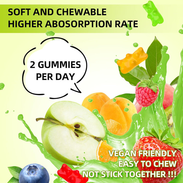 Potassium Magnesium Supplement Gummies, Potassium Gummies For Adults Kids, High Absorption Magnesium Glycinate For Leg Cramps & Immune Health, Sugar-Free, Vegan Mixed Flavors, 60 Count