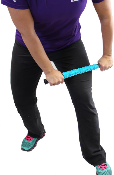 Shin Splint Roller  Calf Roller For Muscles  Shin Massager For Runners  Leg Roller Stick - Blue Elite Hard,17"