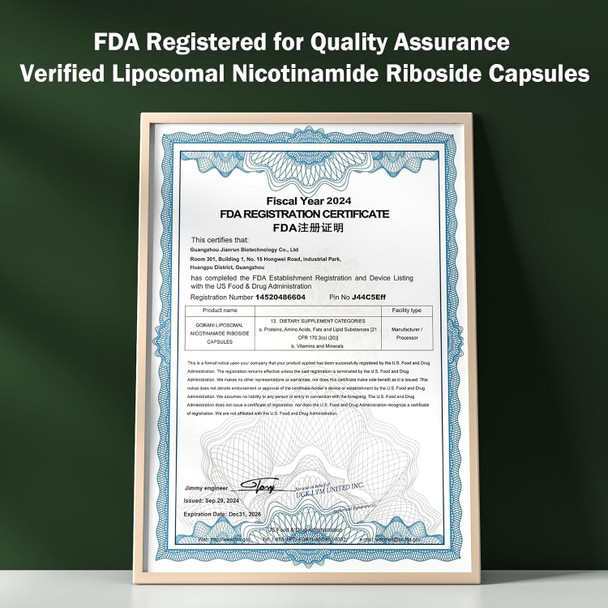 Gorani Nad+ Supplement 900Mg, Nicotinamide Riboside, Liposomal Resveratrol, Quercetin - Mnm Resveratrol Supplement For Promotes Vitality & Cognitive Function (1)