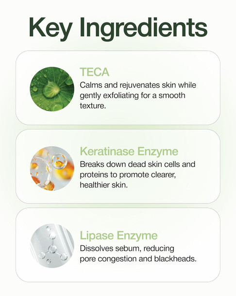 Centellian 24 Madeca Enzyme Cleansing Powder (2.03Fl Oz) - Gentle Daily Exfoliating Face Cleanser & Mask For Smooths Skin, Reduces Oil & Remove Impurities, Korean Skin Care. Teca, Mint Powder