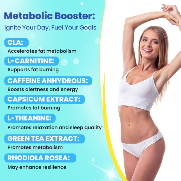 Glp-1 Supplement - L-Carnitine, Green Tea Extract, Cla Supplement Activate Glp-1 & Ampk For Women And Men - Supports Good Mood And Sleep, (120 Capsules)