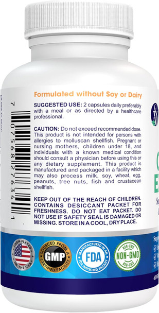 Oyster Extract  Pure Highly Concentrated Supplement For Men and Women Supports Energy and Immune Boost Zinc Taurine Amino Acids And Vitamins 500 Mg 60 Veg Capsules Made In Usa