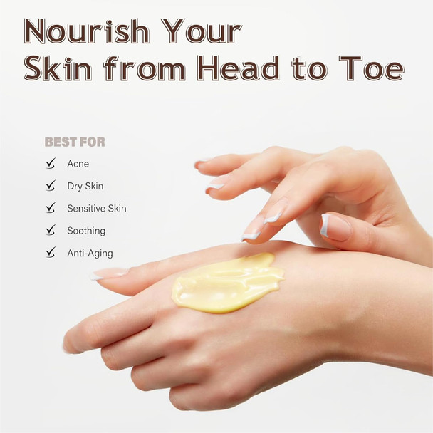 Beef Tallow For Face, Beef Tallow Beeswax And Honey, Beef Tallow Honey Balm, Premium Beef Tallow, Moisturizing And Caring Cream For The Face And Body (1 Pc)