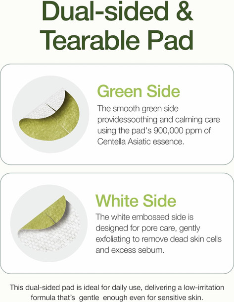 Centellian 24 Madeca Real Green Pore Pad (5.74Fl Oz / 60 Pcs) - Exfoliating & Soothing Dual-Sided Toner Pads For Sensitive Skin, Pore Care & Texture Improvement, Korean Skin Care. Centella Asiatica