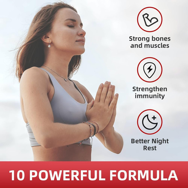 Softbear Calcium Magnesium Zinc Gummies For Women, Calcium Magnesium Supplement High Absorption Calcium 600 Mg With Vitamin D3 For Bone Strength Vegan Raspberry Flavor 60 Gummies