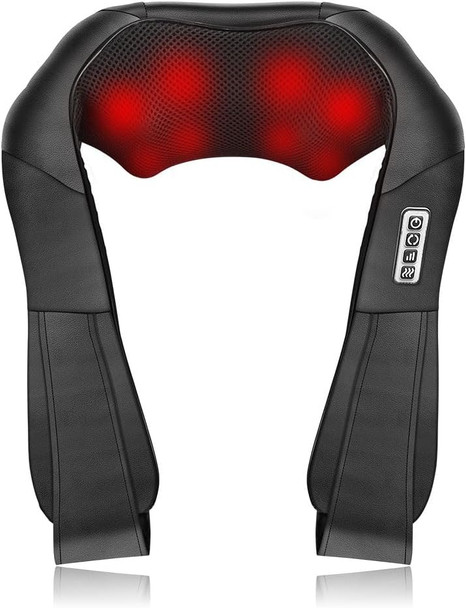 Gifts For Mom, Shiatsu Neck And Back Massager, Neck Massager For Pain Relief Deep Tissue, Kneading Electric Shoulder Massagers For Home, Office, Back Massager Gifts For Family