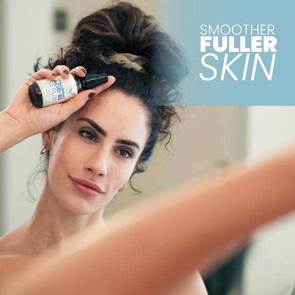 Eva Naturals Hyaluronic Acid + B5 Serum - Deeply Hydrating And Moisturizing For All Skin Types, Unisex