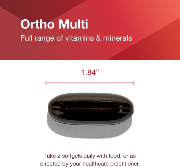 Protocol Ortho Multi Softgels For Men - Multivitamin For Prostate Health - With Saw Palmetto, Zinc & Coq10 - Men'S Daily Multivitamin - Iron - 90 Softgels