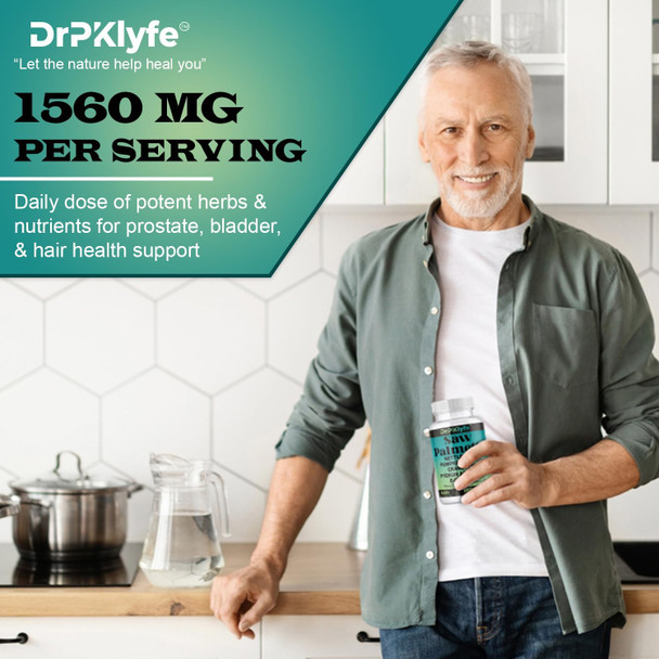 Board Certified Internist Recommended, 30 Yrs Exp. : Saw Palmetto, Nettle Root, Pumpkin Seed Oil, Cranberry, Pygeum Africanum,D-Mannose, Hibiscus,Lycopne: 1560 Mg:Bladder, Prostate & Hair Health.