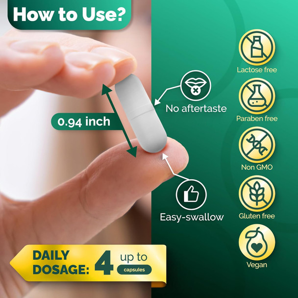 Premium Blend Of 52 Trace Minerals Complex With Essential Minerals In Chelated Form – All Natural And 100% Organic - 120 Capsules - Full Spectrum Ionic Mineral Blend - Safe For Women And Men