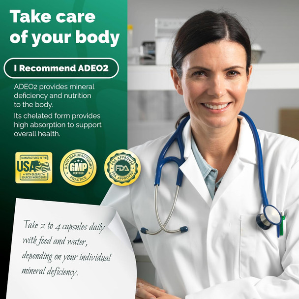 Premium Blend Of 52 Trace Minerals Complex With Essential Minerals In Chelated Form – All Natural And 100% Organic - 120 Capsules - Full Spectrum Ionic Mineral Blend - Safe For Women And Men