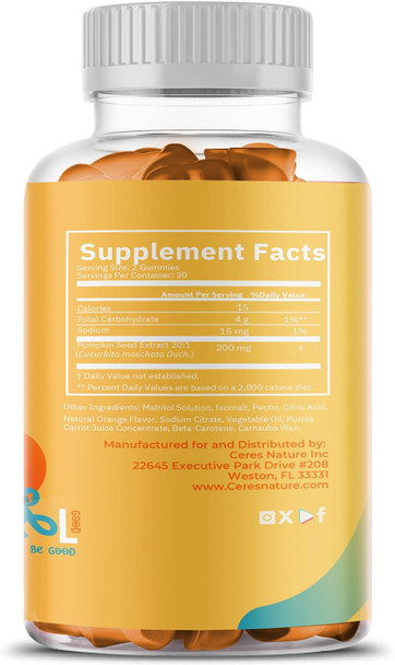 Pumpkin Seed Oil Gummies 4,000 Mg For Hair Growth, Urinary Tract Support, Bladder Control Supplement, Younger Looking Skin & Face, Rich In Omega 3, Omega 6 & Essential Fatty Acids– Sugar-Free