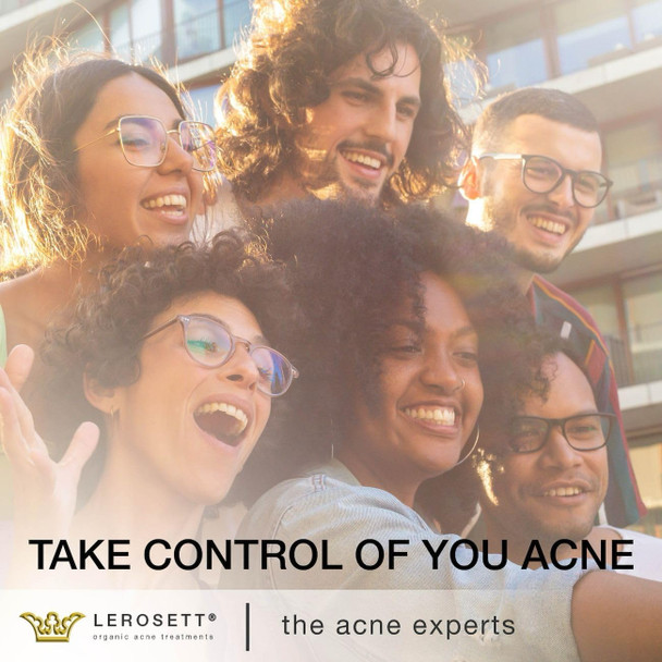 Gunilla Of Sweden Lerosett Clearpoint Anti Acne Pills, Natural Supplements For Hormonal & Cystic Acne Treatment For Oily Skin & Breakouts. 60 Caps