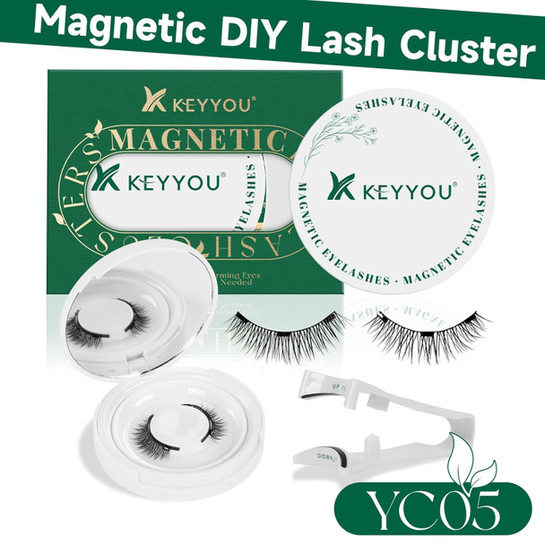 Magnetic Eyelashes 1 Pair Eyelashes Magnetic Lashes Nature Look Reusable Magnetic Eyelashes With Applicator No Glue Needed Magnetic Lashes Easy To Wear And Remove(Yc05)