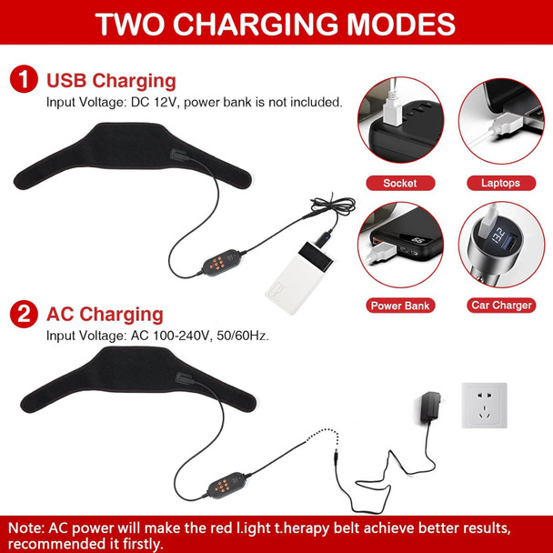 Jobyna Red L.Ight T.Herapy For Neck & Body, 1 Pack 850Nm In.Frared L.Ight & 660Nm R.Ed L.Ight T.Herapy At Home Office For Neck Elbow Leg, Auto Shut Off & 3 Heating Level