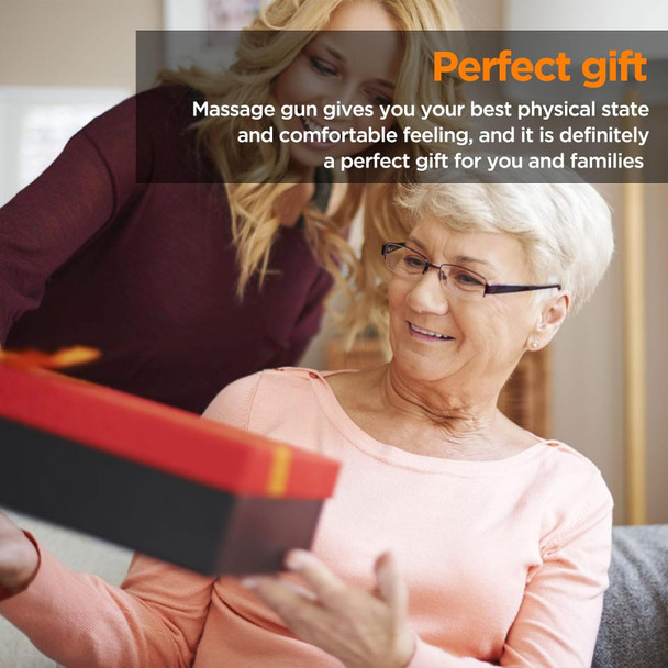 Massage Gun, Portable Deep Tissue Massage Gun For Pain Relief Super Quiet Neck Back Body, 10 Different Heads For Different Muscle Groups, 30 Speed With Lcd Touch Screen