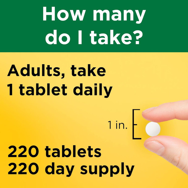 Nature Made Vitamin D3 2000 Iu (50 Mcg), Dietary Supplement For Bone, Teeth, Muscle And Immune Health Support, 220 Tablets, 220 Day Supply