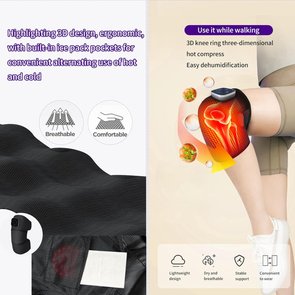 Shoulder Brace, Knee & Elbow Heating Pad Massager  Portable Electric Rechargeable For Pain Relief & Deep Tissue  Suitable For Men & Women  Ideal For Home, Office, Or Trave.