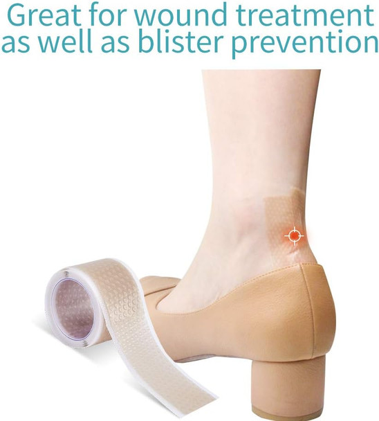 Dimora Silicone Medical Tape - Hypoallergenic First Aid Tapes With Easy Tear Design, Pain-Removal Surgical Tapes For Sensitive Skin, No Residue(1.6In X 59 In),1 Roll