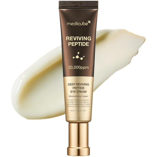 Medicube Deep Reviving Peptide Eye Cream 1.01 Fl. Oz.,  Eye Treatment Cream With Quadruple Peptides, Niacinamide, And Squalane  Reduces Signs Of Aging And Fine Lines Medicube Deep Reviving Peptide Eye Cream 1.01 Fl. Oz.,  Eye Treatment Cream With Quadruple Peptides, Niacinamide, And Squalane  Reduces Signs Of Aging And Fine Lines