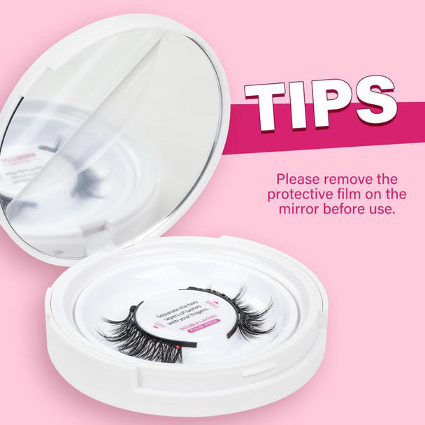 Magnetic Eyelashes With Applicator Long Lasting And Reusable Magnetic Lashes Kit 5Pcs Magnets Per Piece No Glue Needed False Eyelashes Waterproof,Cruelty Free,Easy To Wear(1Pair,Vibrant)