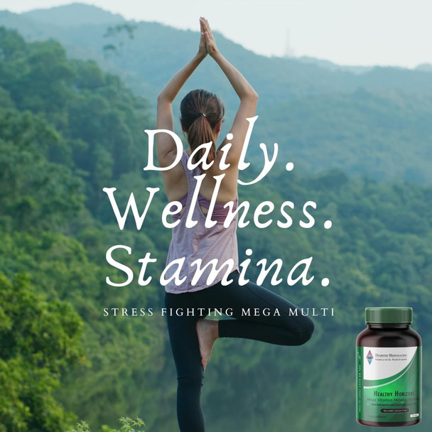 Diamond Healthy Horizons Multivitamin - Natural Multivitamin To Support Stress Relief And Provide Essential Nutrients - Daily Multivitamin For Men And Women - (90 Count)