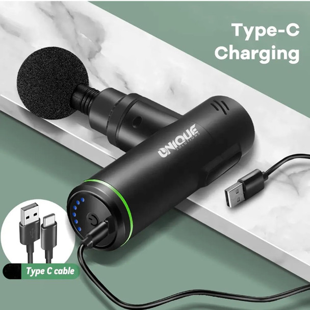 Mini Gun Massager Deep Gun Percussion Deep Tissues Muscle Massager, Quiet Muscle Massage Gun For Shoulder,Neck,Back,Arm,Leg 12 Heads Of Massage