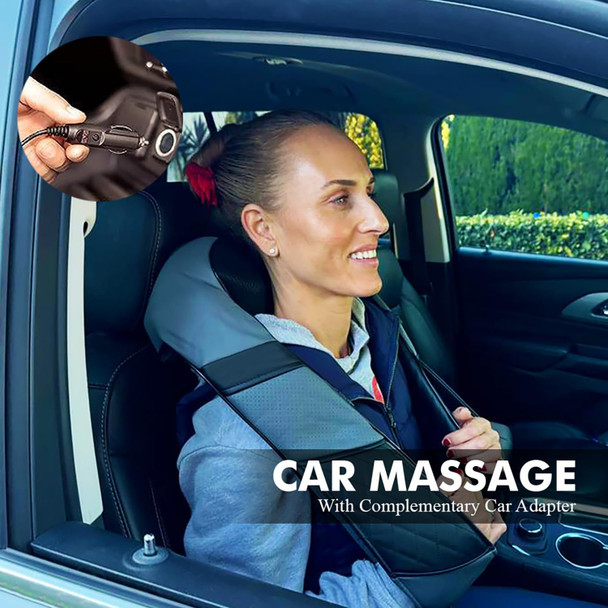 Shiatsu Neck And Back Massager For Pain Relief With Soothing Heat, Deep Tissue Kneading Massage For Shoulders And Legs, Home, Office, And Car Use, Best Gifts For Women Men Mom Dad