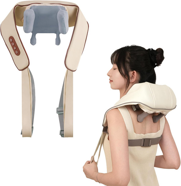 Wireless Neck Shoulder Massager, Soothing Heat, Shiatsu Neck Back Massager Pillow For Neck, Traps, Back Pain, Gifts For Men Women Mom Dad