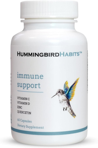 Immune Support, Zinc Quercetin Vitamin C And D Immune Complex, Dihydrate Quercitin Supplements 500 With Zinc Vitamin C D3 For Immunity Support, Vegan Supplement (60 Capsules)
